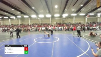 46 lbs 3rd Place - Lorenzo Perez, Rising Sun WC vs Korban Grant, Athlos Wrestling