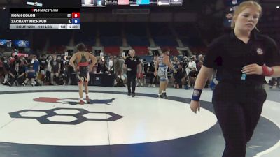 190 lbs Cons. Rd Of 64 - Noah Colon, Connecticut vs Zachary Michaud, Illinois