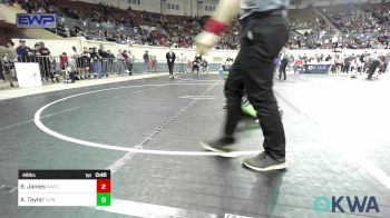 49 lbs Round Of 32 - Baker James, Watonga Blaine County Grapplers vs Ayden Taylor, Clinton Youth Wrestling