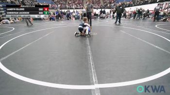 49 lbs Consi Of 4 - Landyn Ellerd, Choctaw Ironman vs Christian Jackson, Huskey Wrestling Club