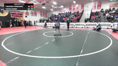 155 lbs Quarterfinal - Adalieda Fernandez, Birmingham vs Nayeli Nunez, Highland (Bakersfield)