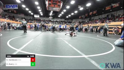 83 lbs Semifinal - Kannon VanDeven, Mustang Bronco Wrestling Club vs Daxon Avery, Lions Wrestling Academy