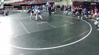 120 lbs Semifinal - Molly Hying, Waverly Wrestling Club - Girls vs Madelynn Zierott, Louisville Wrestling Club - Girls