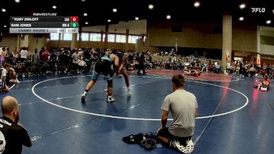 215 lbs Champ. Round 2 - Toby Zirlott, Saraland vs Sam Jones, Wolfpack Wresting - Northshore