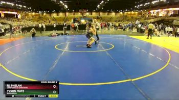 106 lbs Cons. Round 4 - RJ Phelan, Zephyrhills Christian vs Tyson Matz, Buford HS