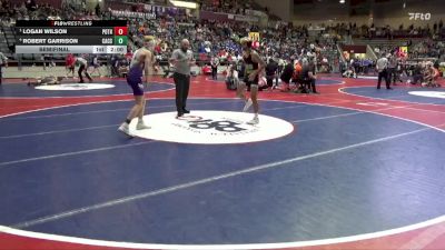 4A 113 lbs Semifinal - Logan Wilson, Pottsville vs Robert Garrison, Central Arkansas Christian School