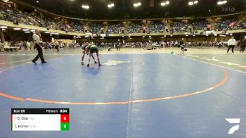 126 lbs Champ. Round 1 - Dominick Diaz, Moline vs Tristan Porter, Matoon