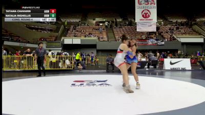 Cons. Round 4 - Tatiana Chavarin, Ayala High School Wrestling vs Natalia Righellis, Olympian High School Wrestling