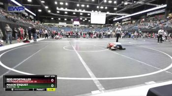 100 lbs Round 1 - Reid Pfortmiller, Phillipsburg Wrestling Club vs Mason Enquist, Black Fox