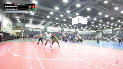 285 lbs Champ. Round 3 - Everett Rouse, Unattached Mt Olive vs Devin Dudley, Life NCWA