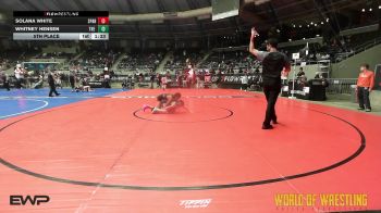 102 lbs 5th Place - Solana White, Spartan Mat Club vs Whitney Hensen, The Dealership