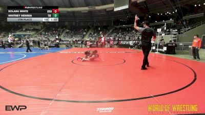 102 lbs 5th Place - Solana White, Spartan Mat Club vs Whitney Hensen, The Dealership