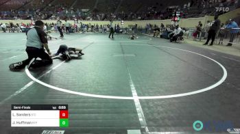55 lbs Semifinal - Lincoln Sanders, Sallisaw Takedown Club vs Jaxon Huffman, Tulsa Blue T Panthers