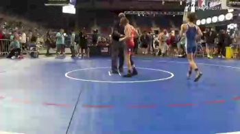 100 lbs Consi Of 16 #2 - Caden Hulett, Missouri vs Kaiden Triche, Louisiana