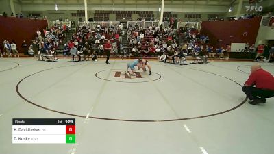 126 lbs Final - Kade Davidheiser, The Hill School vs Cael Kusky, The Lovett School