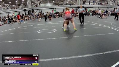 235 lbs Semis (4 Team) - Madelyn Hansen, Validus WC vs Asia Brown, Team Diamond Fish