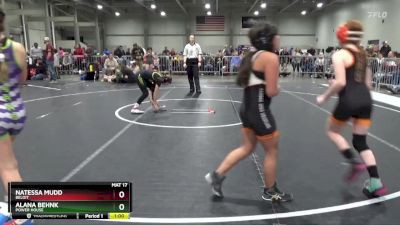 100 lbs Cons. Round 2 - Natessa Mudd, Beloit vs Alana Behnk, Power House