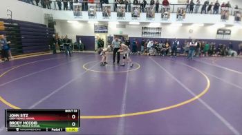 105 lbs Champ. Round 1 - John Sitz, Cody Middle School vs Brody McCoid, Worland Middle School