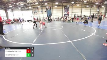 120 lbs Round Of 32 - Christian Delos Santos, CKWA vs Brock Rothermel, Buffalo Valley Wrestling Club - Black