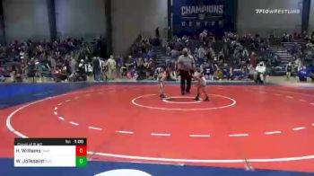 49 lbs Consolation - Hatcher Williams, Unattached vs Warren Jolissaint, Storm Wrestling Center