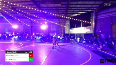 80 lbs Quarterfinal - Mia Corona, Lockjaw WC vs Brooklynn Cline, Queens Of Mayhem