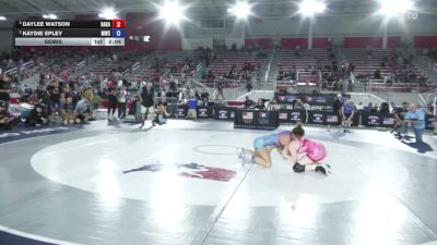 125 lbs Semis - Daylee Watson, Bad Karma vs Kaydie Epley, Mooresville Wrestling Club