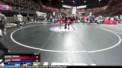 127 lbs Placement Matches (16 Team) - Alanis Cedeno, TCWA vs Isabel Navarro, IEWA