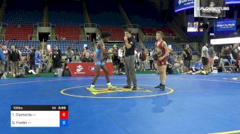 106 lbs Cons 8 #1 - Trent Clements, Kansas vs Steven Foster, Pennsylvania