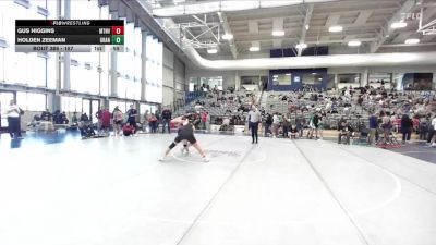 157 lbs Cons. Round 2 - Gus Higgins, Mountain View vs Holden Zeeman, Grantsville