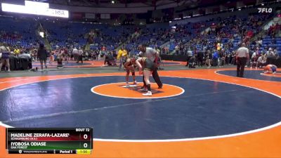 140 lbs Champ. Round 1 - Iyobosa Odiase, Oak Forest vs Madeline Zerafa-Lazarevic, Schaumburg (H.S.)