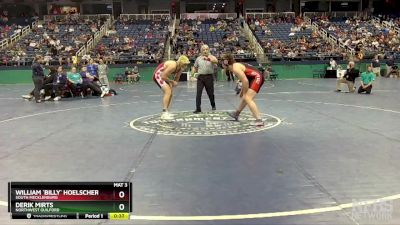 4A 215 lbs Cons. Round 3 - Derik Mirts, Northwest Guilford vs William `Billy` Hoelscher, South Mecklenburg