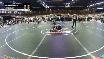 150 lbs Champ. Round 3 - Cruz Pryor, Nolensville High School vs Walker Woodard, Social Circle