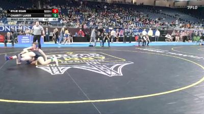 Girls-145 lbs Cons. Semi - Rylie Egan, Mason (Girls) vs Charity Laker, Wayland (Girls)