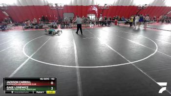 152 lbs 3rd Place Match - Jackson Carroll, Illini Bluffs Kids Wrestling Club vs Gage Losiewicz, Medford High School Wrestling
