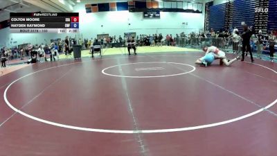 150 lbs Cons. Round 2 - Hayden Raymond, Clinic Wrestling FXBG vs Colton Moore, St. Stephens/St. Agnes