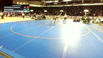 Girls 125 lbs Champ. Round 1 - Mia Thorner, Hockinson (Girls) vs Alexsandra Mendoza, Zillah (Girls)