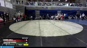 158 lbs Quarterfinal - Jonathan Hansen, Team Real Life vs Damien Avila, Blackfoot Wrestling Club