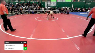 138 lbs Quarterfinal - Jordan Brown, Monroe Woodbury vs Alex Greco, Warwick Valley