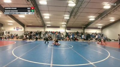 144 lbs Quarterfinal - Mason Maston, Thunder Basin High School vs Carter Evans, Natrona County