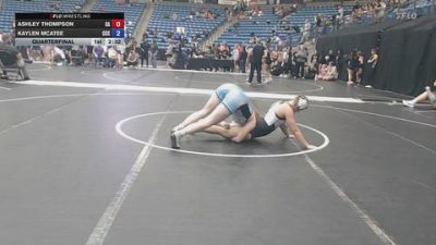 160 lbs Quarterfinal - Ashley Thompson, Carl Albert vs Kaylen McAtee, Colby Community College