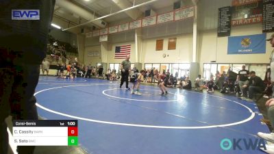 75 lbs Consolation - Creek Cassity, Barnsdall Youth Wrestling vs Sebastian Soto, Bartlesville Wrestling Club