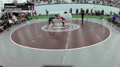 100 lbs Alyaah Bravo, California Blue vs Hananeel Gregoire, Florida