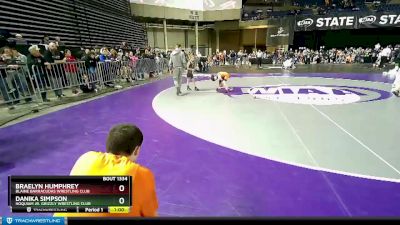 50-51 lbs 2nd Place Match - Braelyn Humphrey, Blaine Barracudas Wrestling Club vs Danika Simpson, Hoquiam Jr. Grizzly Wrestling Club