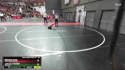 60 lbs Cons. Round 2 - Brycen King, West Bend Wildcats vs Lincoln Baker, Freedom