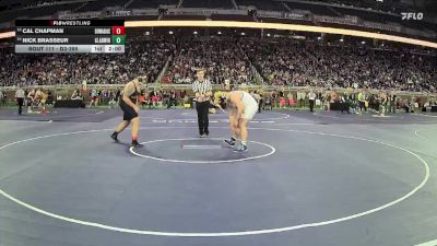 D3-285 lbs Champ. Round 1 - Cal Chapman, Dowagiac vs Nick Brasseur, Gladwin HS