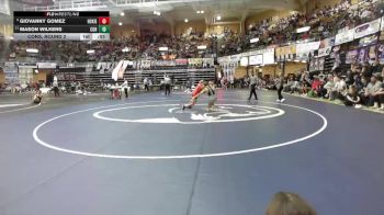 144 lbs Cons. Round 2 - Mason Wilkens, Council Grove Hs vs Giovanny Gomez, Hoxie Hs