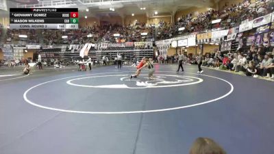 144 lbs Cons. Round 2 - Mason Wilkens, Council Grove Hs vs Giovanny Gomez, Hoxie Hs
