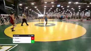 120 lbs Consi Of 64 #2 - Kole Parker, OK vs Steven Rosado, PA