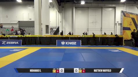 MATTHEW MAYFIELD vs MOHAMAD S. 2025 World IBJJF Jiu-Jitsu No-Gi Championship