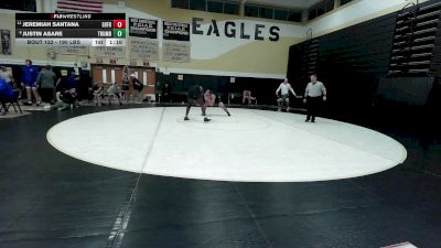 190 lbs Round Of 16 - Jeremiah Santana, East Hartford vs Justin Asare, Trumbull